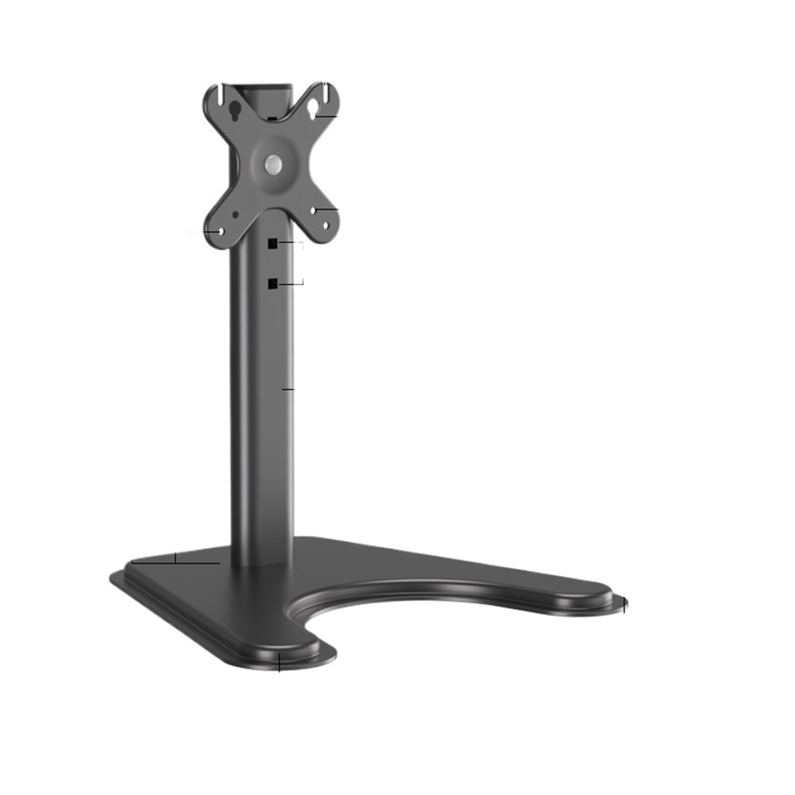 Ikpgbzxm One Color Monitor Stand Riser Base Desktop(Fixedstyle-Black)