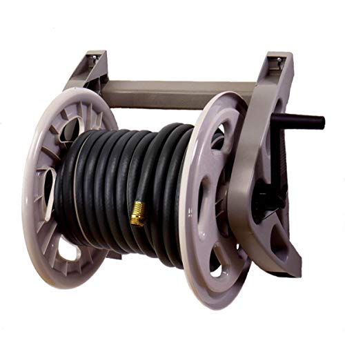 Suncast Resin Outdoor Wall Mount Hose Reel Durable Hose Storage Reel
