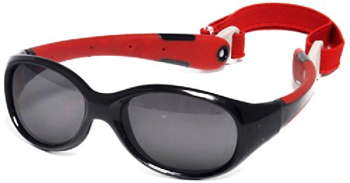 Óculos de Sol Explorer Preto e Vermelho 4 anos, Real Shades, Preto/Vermelho, 4 A 7 Anos