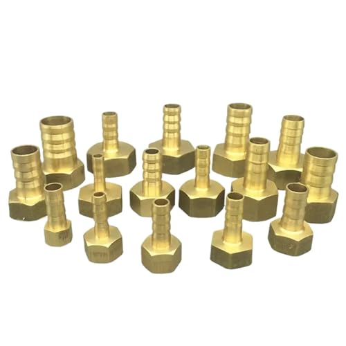 Racor hexagonal M16 de latón macizo para mangueras de agua de 6mm 2