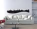 Produktbild PrimeStick Wandtattoo Wandaufkleber Kopenhagen Skyline mit Sehenswürdigkeiten #160B rot 250cm x 54cm