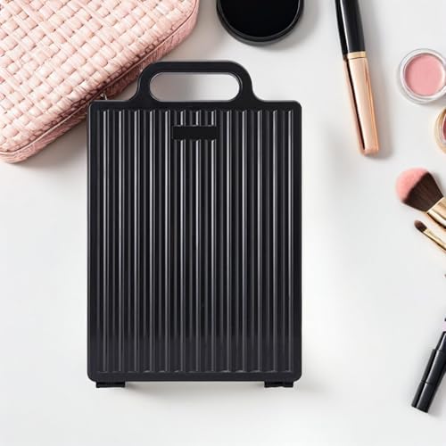 Miroir pliable et portable double face noir pour coiffure - 6