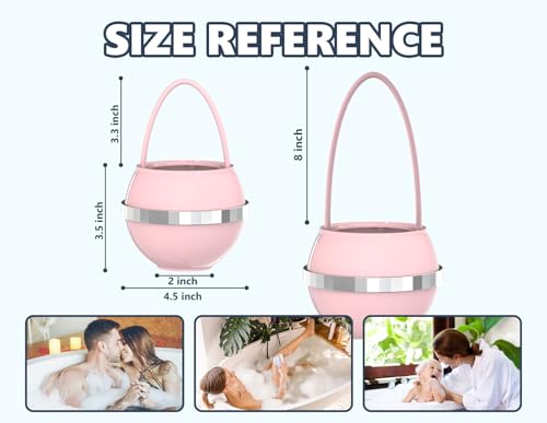 Image of Bathtub Water Filter for Tub with Overflow,2,500 Gallons of Filtration,8 Stages Bath Filter,Remove contaminants,Chlorineand Fluoride,Hardwater Softener,BPA Free(Upgrade Version),Pink