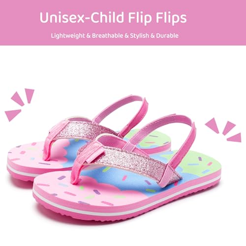 Image of WateLves Girls & Boys Kids Flip Flop summer Slide Sandals Slip on Suitable for Bath Shower Beach pool (Little Kid /Big Kid)