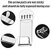 12pcs Vinyl Record Wall Mount Display, Self-Adhesive Vinyl Record Holder No Drill Clear Acrylic Album Storage Hanger with Tape CD Card Shelf for Collection Magazine Home Office Decoration #2