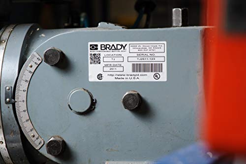 Cinta de poliéster metalizado Brady 76722 autoadhesiva de 1.375 pulgadas para GlobalMark 2