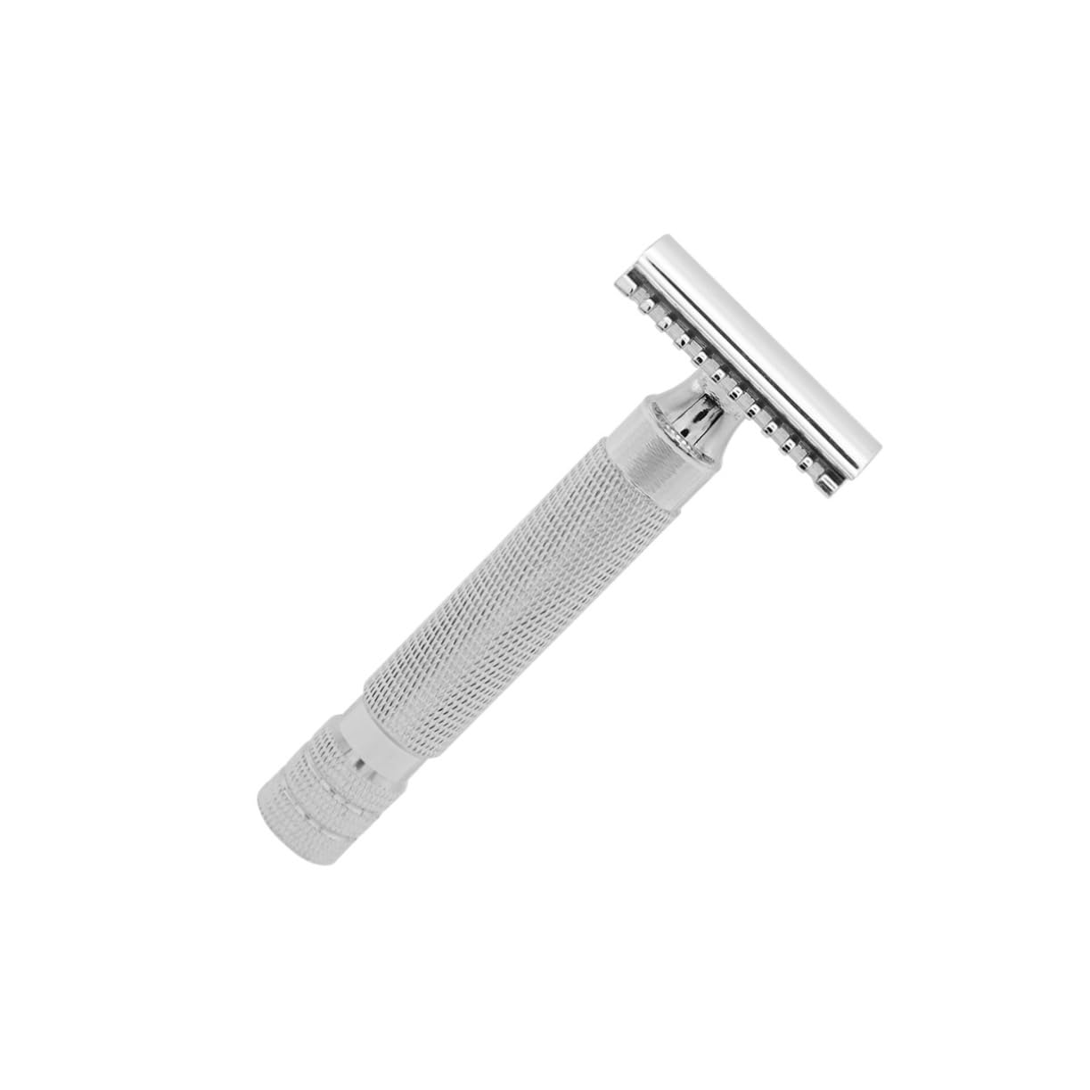 Healeved 3pezzi Rasoio Sicuro Doppio Acciaio Inossidabile Per Uomo Design Testurizzato Uso Professionale e Domestico Rasatura Comfortevole Irritazioni Facile Da Impugnare Bagnate