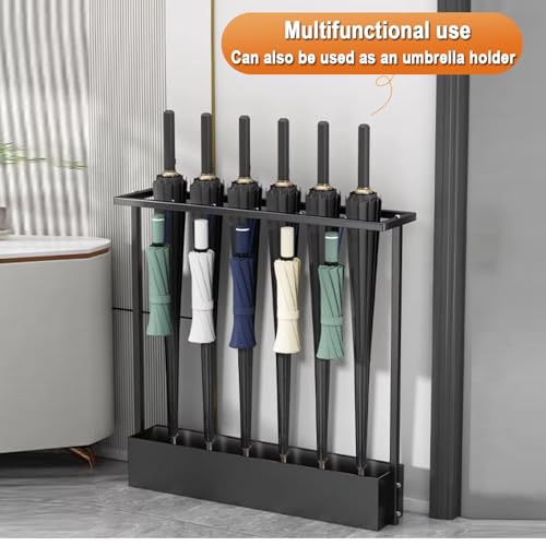 Soporte para raquetas de tenis vertical, organizador de metal miniatura 6