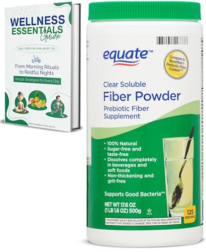 Fiber Supplement Powder | Clear Soluble Prebiotic Fiber Powder, 1...