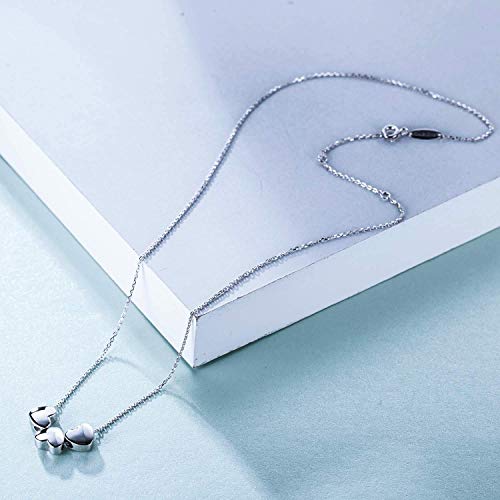 Tiny Heart Necklace, Sister Gift, Dainty Heart Necklace, Bridesmaid Gift (Sister necklace)3