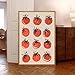 Vintage Kitchen Wall Art Trendy Tomato Food Poster Eclectic Kitchen Wall Decor Funny Dining Room Painting Print Tomato Fruit Picture For Home Dining Room Restaurant Cafe Wall Decor, 12
