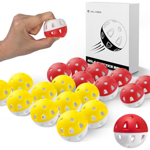 Full Choice Practice Golf Balls, Soft Plastic Golf Ball,Easy Tracking,