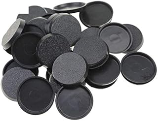 Mercury_Group 40Pcs 50mm Black Plastic Bases for 40K Games Table Game and War-Games