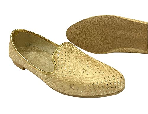 Men's Jutti for Wedding Traditional Ethnic Mojari Shoes Sherwani Loafers Handmade Gold Embroidery Juti4