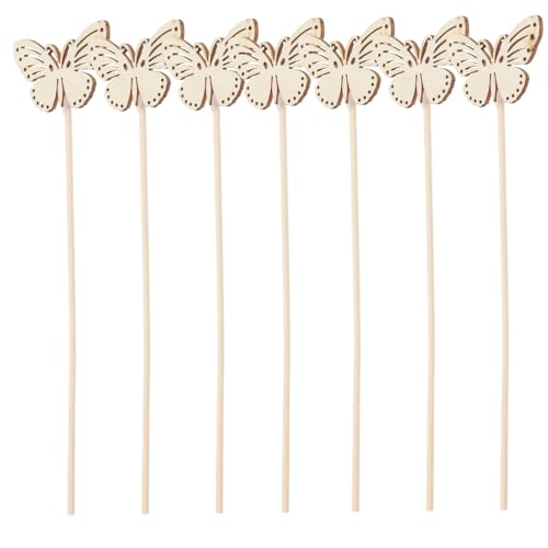 Housoutil Varillas Difusoras para Aromaterapia sin Llama, 10 Piezas de Madera Resistente, para Mini Difusor de Aceites Esenciales, Uso en Bodas, Hogar y Oficina, Aroma Natural