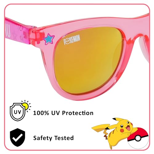ARKAID Pikachu and Eevee Girls Sunglasses, Official Pink Pokémon Arkaid Shades with UV400, One Size Fits Most Kids2
