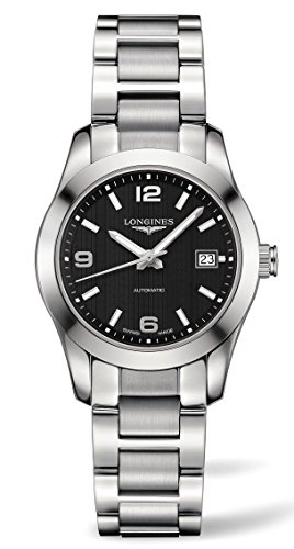 Longines Conquest Classic Black Dial Stainless Steel Ladies Watch L22854566