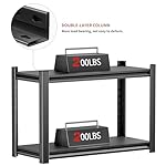 10-20 Gallon Fish Tank Stand Storage Shelf,Heavy Duty Sturdy Reptile Stand,28.43"*27.56"*15.75"Gallon Aquarium Stand,Reptile Tank Stand,Terrarium Stand,Breeder Tank Stand,Total Load 600lbs,Black - Image 3