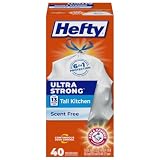 Hefty Ultra Strong 13 Gal Kitchen Trash Bags...