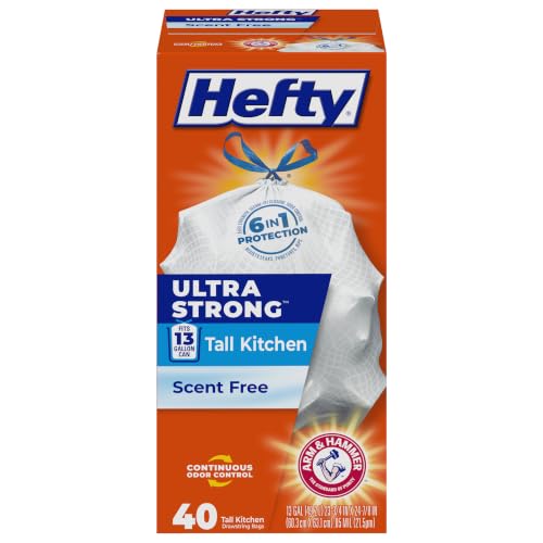 Hefty Ultra Strong 13 Gal Kitchen Trash Bags...