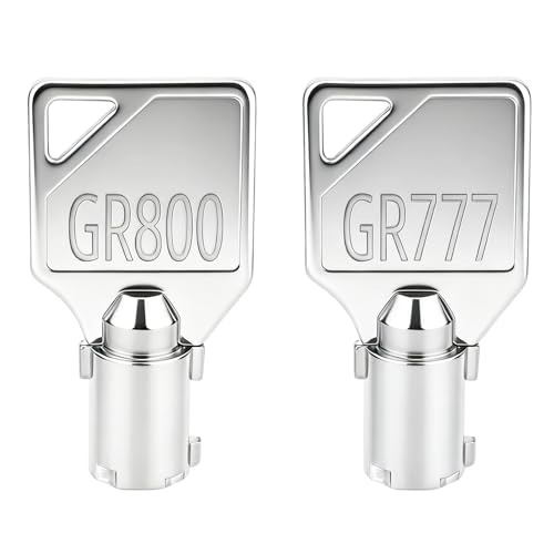 2pcs GR777 & GR800 Washer Dryer Machine Keys Compatible with Greenwald Speed Queen Dryer Laundry Lock, 54612 Washing Machine Commercial Coin Service Door Key