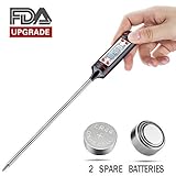 Meat Thermometer,Food Thermometer Instant Read Thermometer Cooking Thermometer with Long Probe for Kitchen Cooking Food Grill BBQ Meat Candy Milk Water
