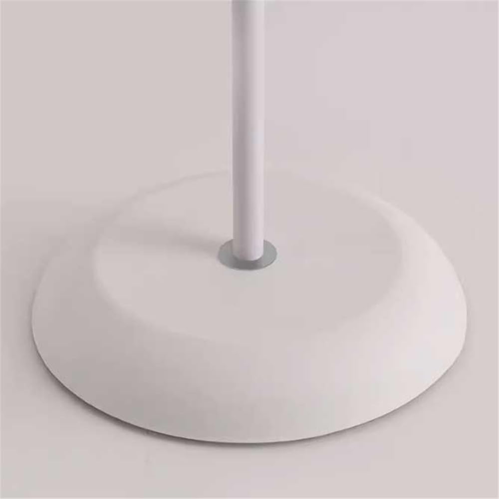 Narożna lampa stojąca Biała lampa podłogowa do sypialni, na sofę, biura, nowoczesna stojąca z abażurem