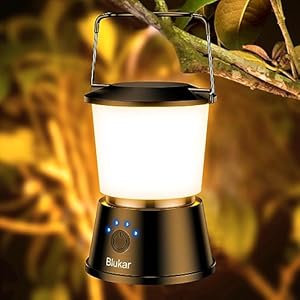 Blukar Lámpara Camping Recargable,...