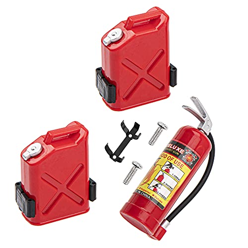 ShareGoo RC Simulation Decoration Plastic Mini Fuel Tank & Fire Extinguisher Compatible with Traxxas...