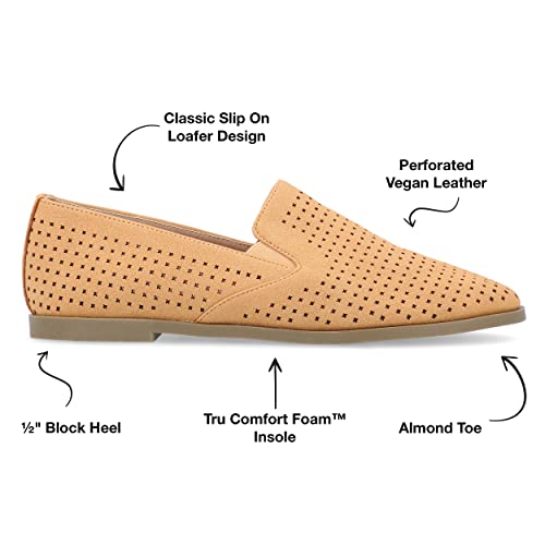 Image of Journee Women's Comfort Foam Lucie Dress Flats Tan, 6