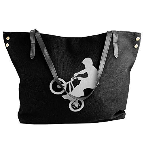 tiao9143 Bolso de lona BMX Women's Canvas Shoulder Bag Large Capacity Large Bag Tote Classic purse shopping Sling Bag