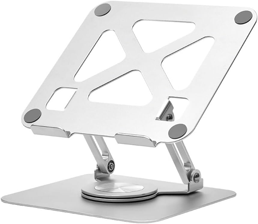 Coverzone Taşınabilir Katlanabilir Folding Alüminyum Notebook Stand Alüminyum Ayarlanabilir Açı Ve Katlanabilir Portatif Rahat Kullanım 11 inç 17 İnç Dizüstü Bilgisayar ve Laptop Stant | X2