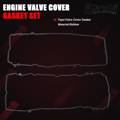 Image of Engine Valve Cover Gasket Set Compatible with Chrysler Jeep Ram Dodge Vehicle Pacifica 2017-2022, Voyager Durango Grand Cherokee Wrangler, ProMaster 1500 2500 3500 3.6L 24V Replaces# VS50919, VC1184G