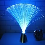 Uonlytech Color Changing Fiber Optic Light, Battery-Operated Optic Mood Novelty Lamps LED Fiber Lamp for Christmas New Year Home Decoration