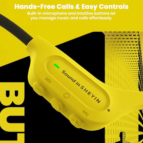 Image of SHEYIN X5 Bone Conduction Headphones, Open-Ear Bluetooth 6.0 Wireless Earphones with 32GB MP3 Storage, IPX8 Waterproof, 8-10H Playtime, Magnetic Fast Charging, for Running & Swimming (Green 32GB)