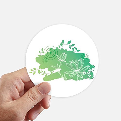 Autocollants fleur de lotus 10cm pour customiser et masquer les rayures de pc