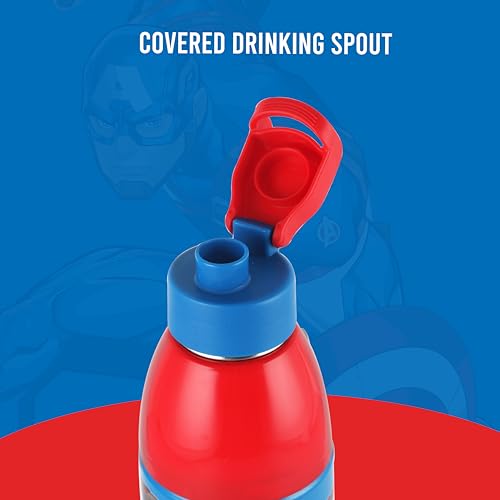 Image of CELLO Kidzbee Uranus 600 Insulated Kids Water Bottle 540ml Dark Blue | 3D Touch & Feel Cartoon Design Easy to Carry Lightweight Leakproof Flip Cap Insulated Water Bottle For School Kids