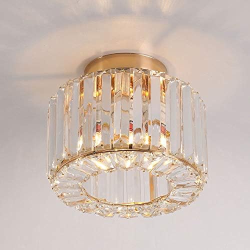 Semi Flush Mounted Ceiling Gentle Fixture Crystal Mini Trendy Hallway Gentle Ceiling Fixture for Dinning Room ,Lighting for Lobby
