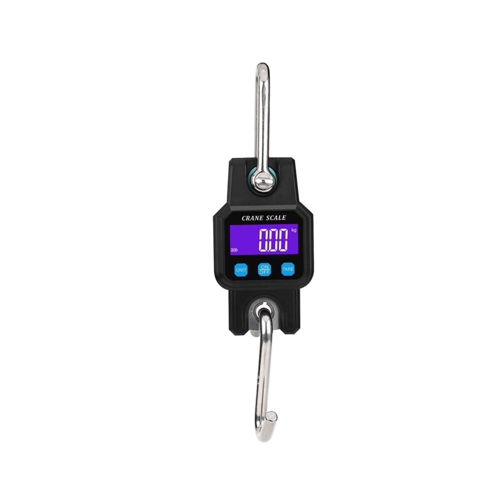 JVDDI Digital Hanging Scale Portable Industrial Crane Scale Rechargeable 300kg/50g Digital Bluetooth Pocket with Backlight Heavy Duty Crane Hook(Nero)