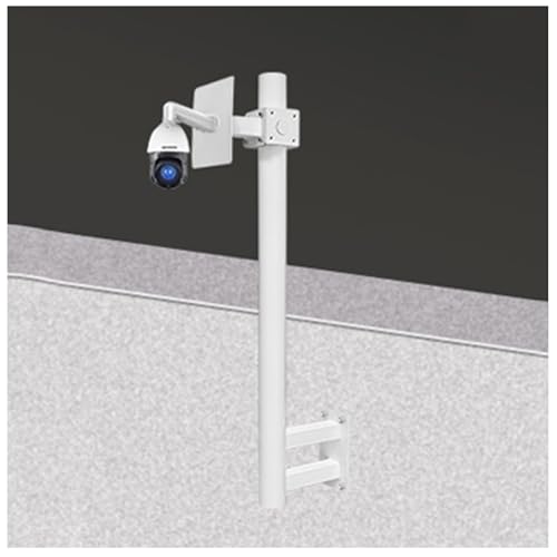 Support mural de caméra en métal hauteur personnalisable 100 cm robuste