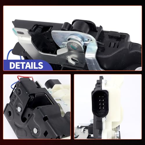 Image of HiSport Front Right Side Door Latch Lock Actuator 3B1837016A | Replacement for Volkswagen VW Beetle Golf GTI Jetta Passat Rabbit 8Pins Replace 3B1837016AC