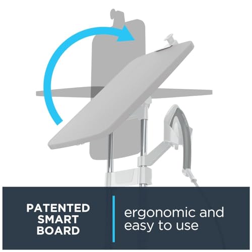 Rowenta IXEO, Steamer for Clothes with Ironing Board 65 Inches 45 Second Heatup, 1 Liter Capacity 1500 Watts Ironing, Portable, Fabric Steamer, Garment Steamer, Adjustable,White by Rowenta - Image 3
