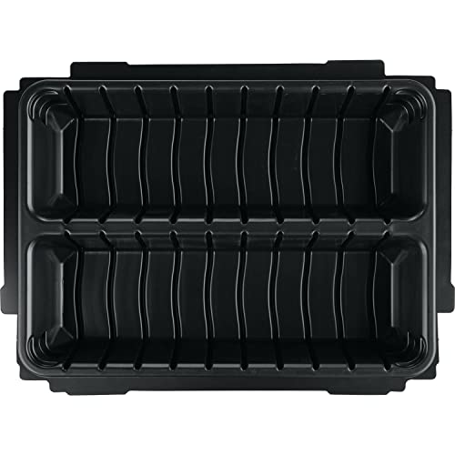 Makita P-83680 Varioeinsatz, 2 große Fächer inklusive Trennwände zur Einteilung von bspw. Zubehör, passend für MAKPAC-Systemkoffer