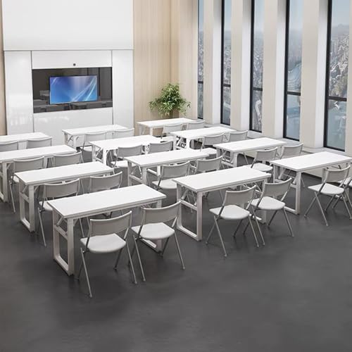 Klappbarer Konferenztisch – Multifunktionaler Schreibtisch für Arbeit, Studium, Gaming und Schreiben – keine Montage erforderlich – schlankes Design für Zuhause und Büro