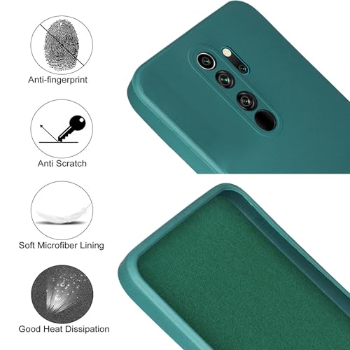 Image of Jkobi Back Cover Case for Xiaomi Mi Redmi Note 8 Pro (Matte Finish Silicone with Inside Fiber Cloth)