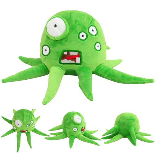 Wobbly Life Kuscheltier Wobbly Life Plüschfigur Wobbly Life Plüschtiere Spielcharakter Oktopus Stofftier Kissen Grün Octopus Kuscheltier Gefüllte Figur Oktopus Geschenk für Gaming-Fans Sammler