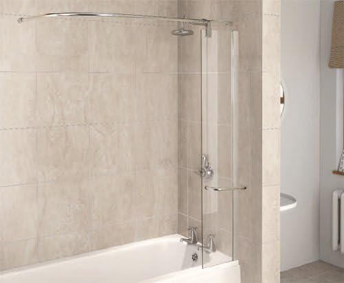 Aqua 6 1160078 1500 x 300 mm Bath Screen Polished Frame Finish Clear Glass - Silver