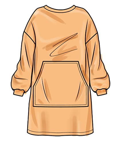 Simplicity Sewing Pattern S9456 Unisex Oversized Hoodies, Pants and Booties, weiß, XS-S-M-L-XL - Image 4