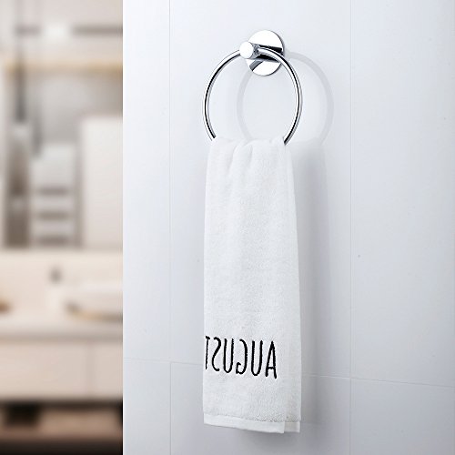 GERUIKE Adhesive Towel Ring Self Adhesive Hand Towel Ring Stainless Steel Rustproof Bathroom Towel Holder Wall Mount by GERUIKE - Image 2