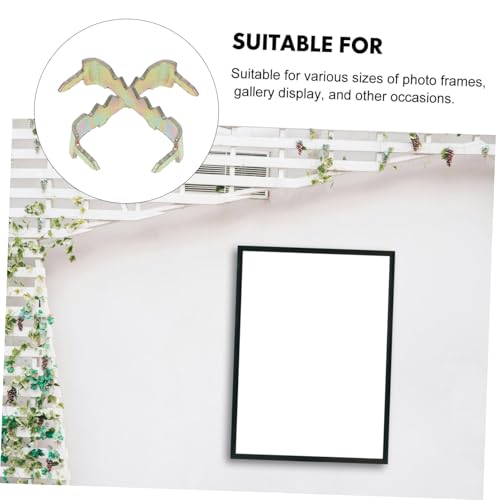 Image of 100pcs Heavy Duty Picture Frame Hangers Self-Nailed Picture Hanging Hardware for Various Frame for Home Decor and Gallery Displays